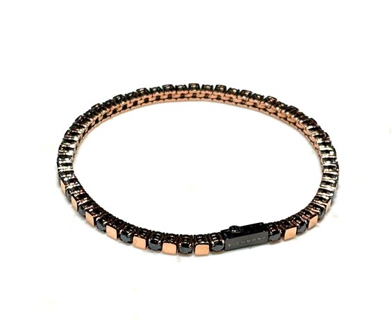 Bracelet John Richmond Man Tennis Lab in Titanium Diamante Lab Grown 2.70 Ct JRTM18RB - JRTM18RB